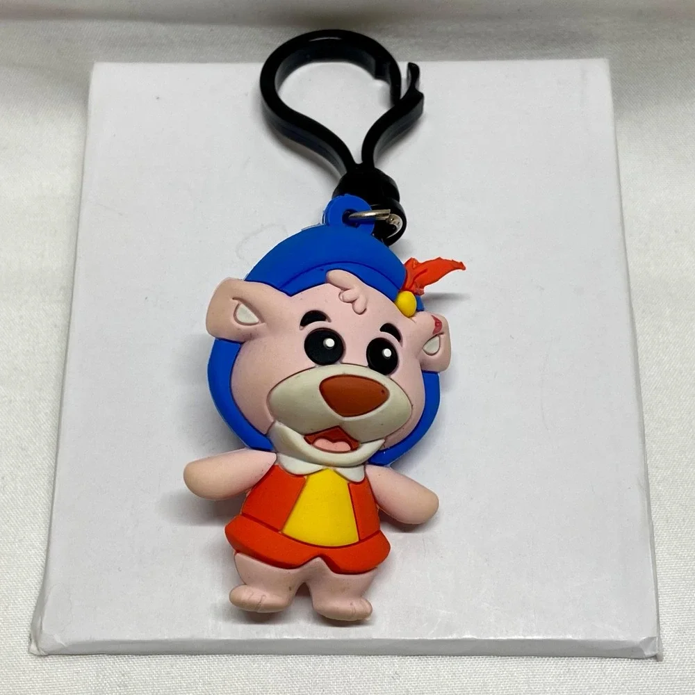 Disney Character Keychain Figure Lot 5 Keychains Goofy Dark Wing Duck + More NOS